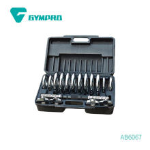 Top Quality fixed chrome dumbbells with pe box